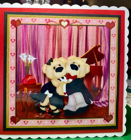 We can dance all night Valentine/Anniversary Decoupage Topper by Darlene Handorff