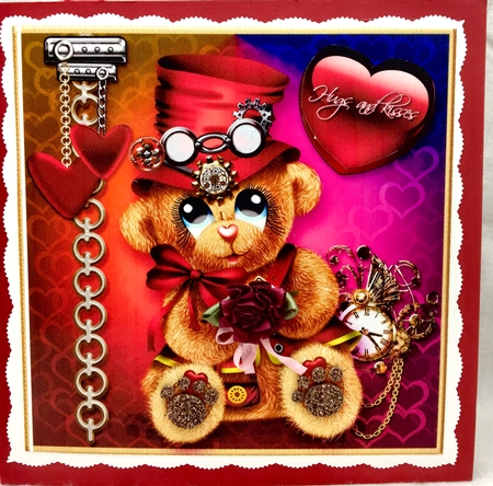 Retro Bears Valentine Kit.1 by Darlene Handorff
