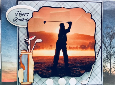 GOLFER - QUICK CARD SHEET by Darlene Handorff
