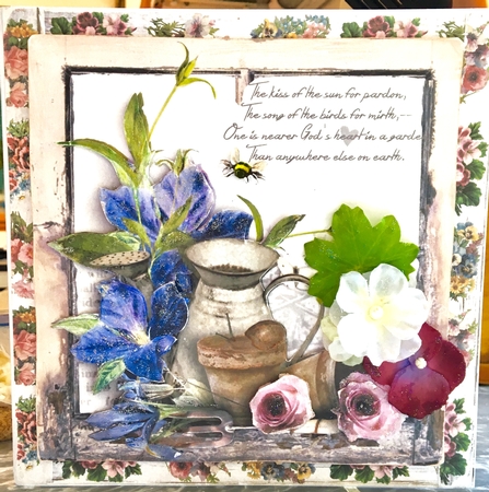 Rosewood Backing Paper 27 by Darlene Handorff