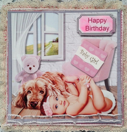 First Birthday Baby Girl by Darlene Handorff
