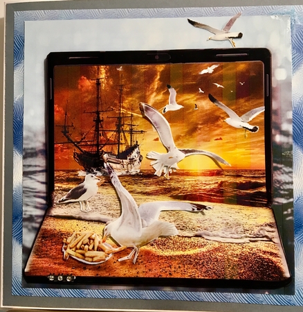 lunch on the beach by Darlene Handorff