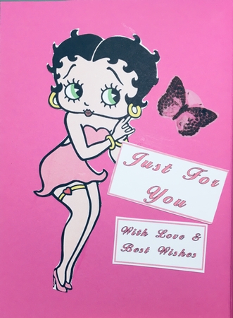 Betty In Pink Quick Card by Darlene Handorff