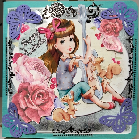 Mini Kit - Birthday Wishes # 7 - Cute Girl by Darlene Handorff