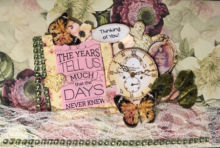 Vintage Floral Paper by Darlene Handorff