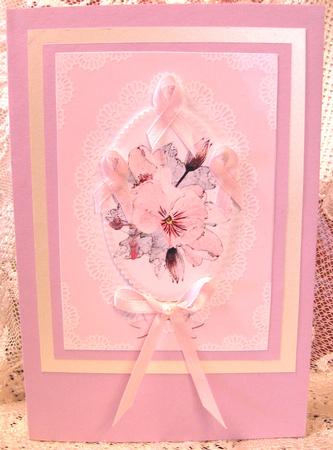 A4 Pearls and Lace Card Front by Darlene Handorff
