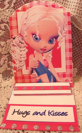 Jemima Easel Card by Darlene Handorff