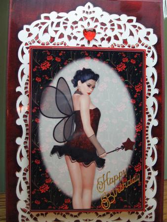 Gothic Fairy A4 Card/topper by Darlene Handorff