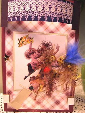Fancy Dancer Toppers. Ribbon & Backing Paper by Darlene Handorff
