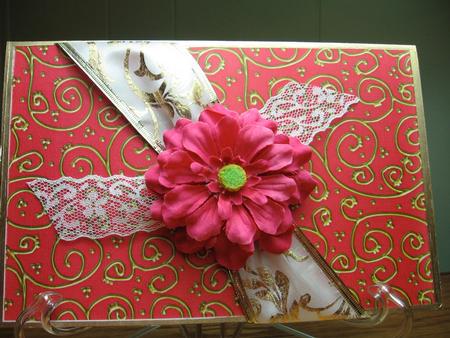 Pretty Rose 'metallic Swirls - Gold' Backing Paper by Darlene Handorff