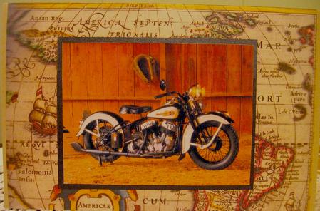 Harley in Barn Side Stacker by Darlene Handorff