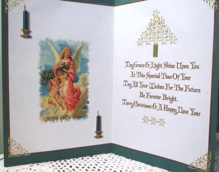Vintage Christmas Angel Insert 1 by Darlene Handorff