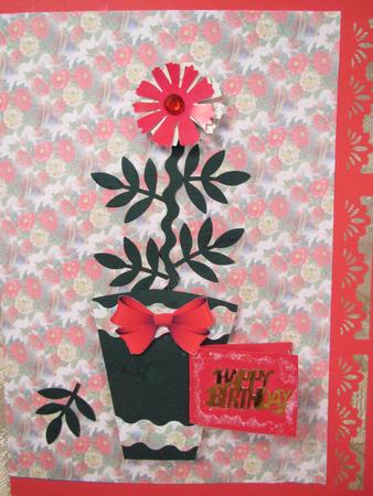 Stunning Floral Arrangement Vellum by Darlene Handorff