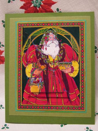 Stain Glass Santa by Darlene Handorff