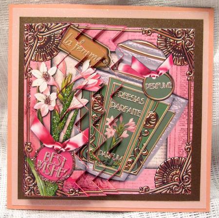 Freesias Perfume Birthday 5in One Side Zig Sag Stacker by Darlene Handorff