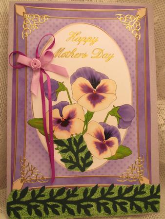A4 Pansy - Mothers Day by Darlene Handorff