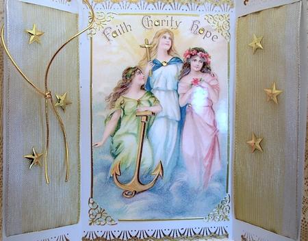Faith, Hope, & Charity, Beautiful Angels, Gatefold by Darlene Handorff