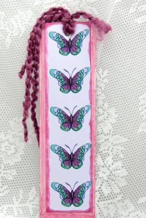 Lilac and Green Butterflies Backing Paper by Darlene Handorff