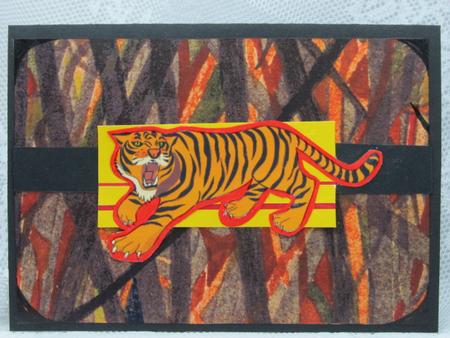 Tiger Background Backing Paper by Darlene Handorff