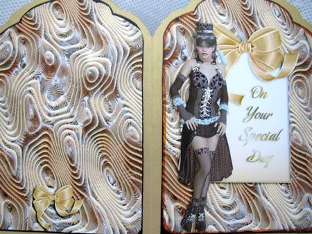 Steampunk Scalloped Top Quick Card by Darlene Handorff