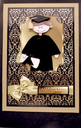 Gold Patterned Card Fronts on Dark Backgrounds by Darlene Handorff