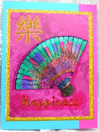 Happiness Fan Card by Darlene Handorff