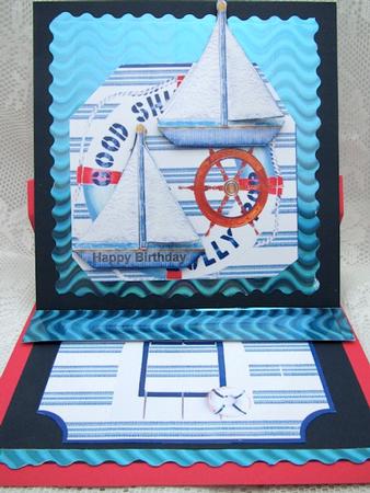 Over the Edge Nautic Male Card by Darlene Handorff