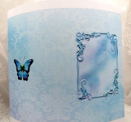 Heavenly Blue Sympathy Insert by Darlene Handorff
