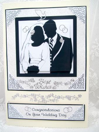 Silhouette Wedding Easel by Darlene Handorff