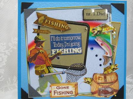 Gone Fishing Fathersday/birthday by Darlene Handorff