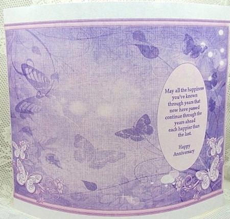 Pretty Butterfly Anniversary Insert by Darlene Handorff