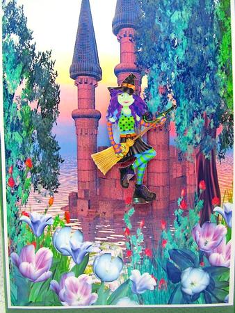 The Secret Castle A4 Background Sheet by Darlene Handorff