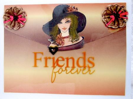 Chic Lady Envelope Card by Darlene Handorff
