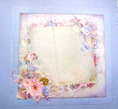 Very Vintage -  8x8 Anniversary Co-ordinating Insert by Darlene Handorff