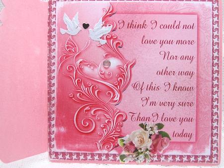 Valentine #2 8x8 Card by Darlene Handorff