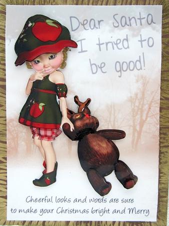Retro Style Christmas Cute Quick Card by Darlene Handorff