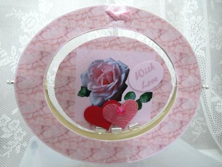 Marble and Rose Wobble Spinner by Darlene Handorff
