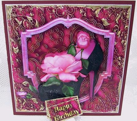 It's Shoe Time - Decoupage Card by Darlene Handorff