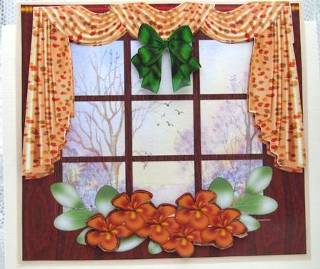 Through the Window Misty Morning by Darlene Handorff