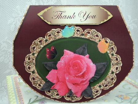Rose & Butterflies Wobble Card 1 by Darlene Handorff