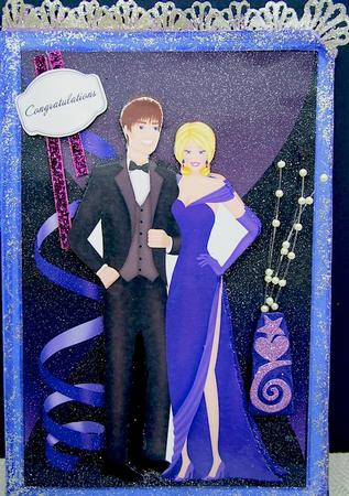 Evening Dress Card Front by Darlene Handorff