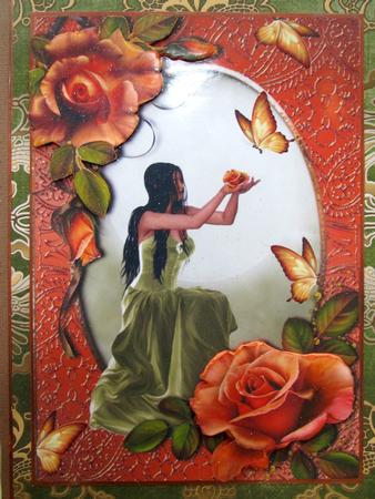Lady Butterfly Copper & Green by Darlene Handorff