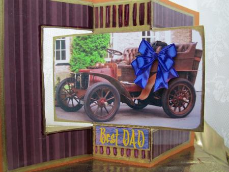 Vintage Car Swing Card by Darlene Handorff