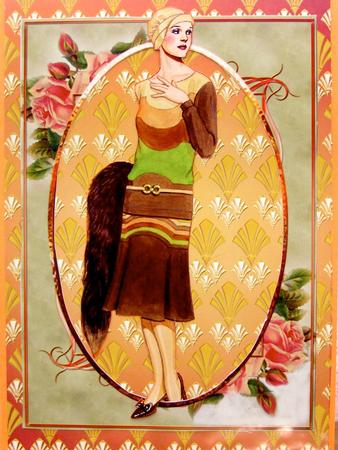 Gold Art Deco Background by Darlene Handorff