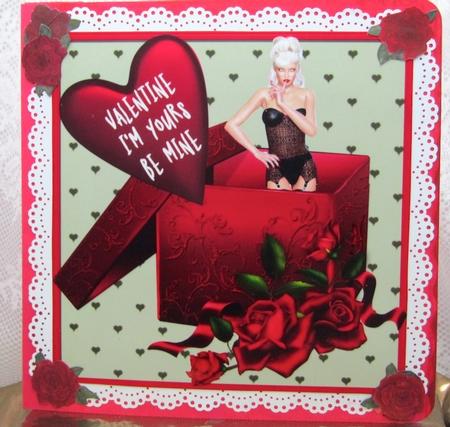 Valentine Pinup - I'm Yours Be Mine by Darlene Handorff