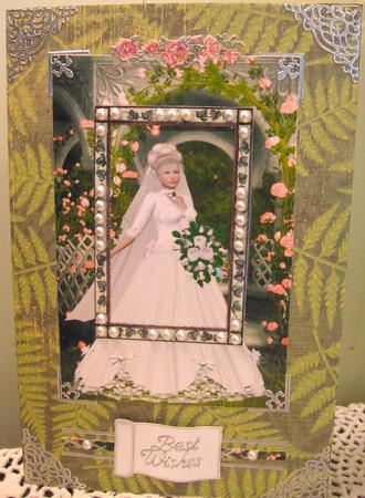 A4 Bride in White Card or Topper by Darlene Handorff