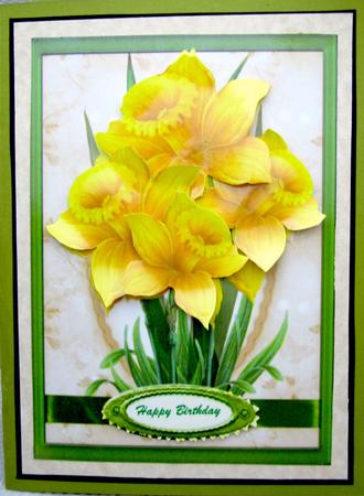 Lovely Daffodill's Standing Proud A5 by Darlene Handorff