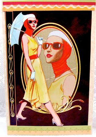 Retro Summer Day Chic Fashion Reflections by Darlene Handorff