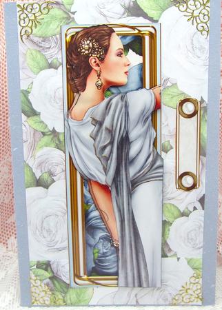 Art Deco Lady Pandore Dl (light Blue) by Darlene Handorff