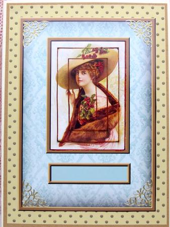 Lady in Waiting Card Front by Darlene Handorff